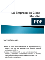 La Empresa de Clase Mundial