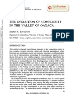 THE EVOLUTION OF COMPLEXITY IN THE VALLEY OF OAXACA