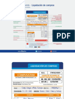 Formato Liquidación de Compra de Bienes y Prestación de Servicios