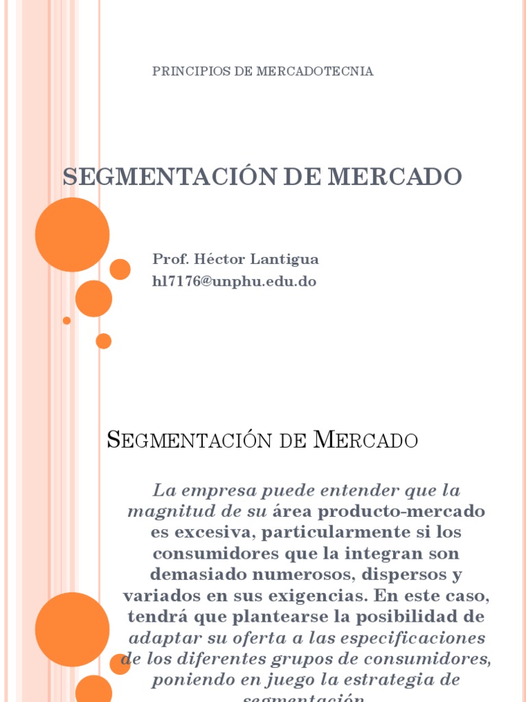 Estrategias de Segmentación de Mercado | PDF | Marketing | Producto ...