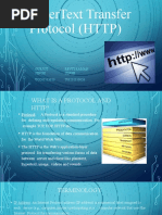 Hypertext Transfer Protocol (HTTP) : Gurjot Singh Ug201113013 Revti Raman Singh Ug201110026