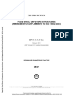 Fixed Steel Offshore Structures (Amendments/Supplements To Iso 19902:2007)