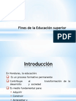 Fines de La Educación Superior