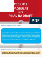 Week 019-Presentation Pagsulat NG Pinal Na Draft