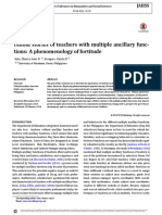 Untold Stories of Teachers With Multiple Ancillary Func-Tions: A Phenomenology of Fortitude