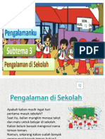 Tema 5 Sub 3 Pengalaman Di Sekolah