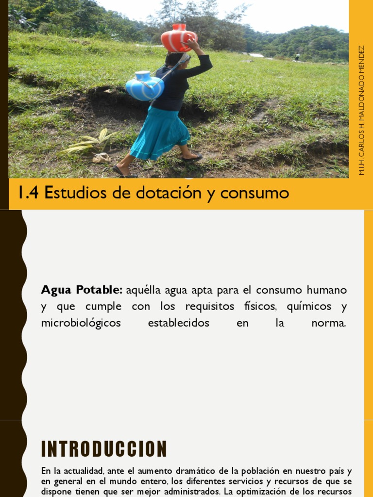 Estudio de Dotación y Consumo de Agua | PDF | Consumo (economía) | Agua