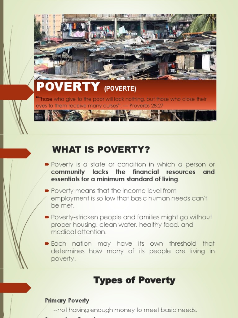 Topic 3 - 6th - Mission and Poverty | PDF | Poverty | Poverty ...