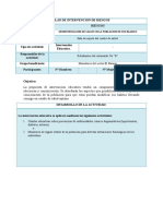 Plan de Intervención de Riesgos