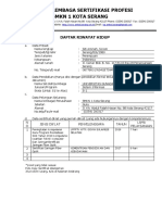 Lembaga Sertifikasi Profesi SMKN 1 Kota Serang: Daftar Riwayat Hidup
