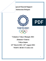 Proposal Sponsorship Volunteer Olimpiade Tokyo 2021