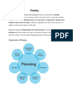 Characteristics of Planning