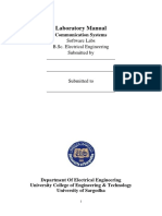 Laboratory Manual: Communication Systems