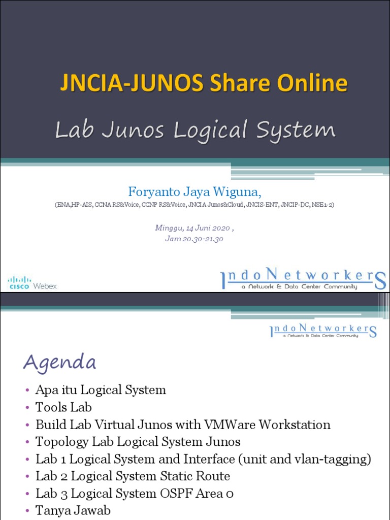 Membangun Lab Junos Logical System Juniper Foryanto Jaya Wiguna PDF