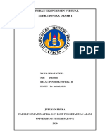 Laporan Eksperimen Virtual Elektronika Dasar 1-Indah Annisa (19033028)