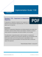 Implementation Guide 1130: Standard 1130 - Impairment To Independence or Objectivity