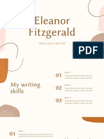 Brown and Cream Delicate Organic Freelance Writer Marketing Presentation