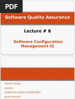 Software Quality Assurance: Lecture # 6