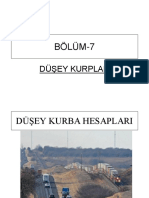 7 - Düşey Kurba Hesaplari