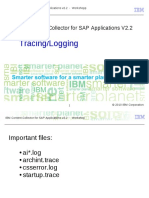 Tracing/Logging: IBM Content Collector For SAP Applications V2.2