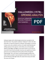 Halloween (1978) Opening Analysis