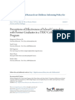 Perceptions of Effectiveness of School Counselors With Former Graduates in A TRIO College Program