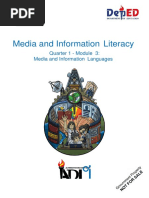 Signed Off - Media and Information Literacy1 - q1 - m3 - Media and Information Languages - v3