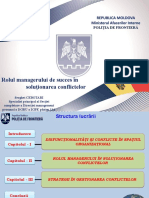 Rolul managerului în procesul de soluționare a conflictelor