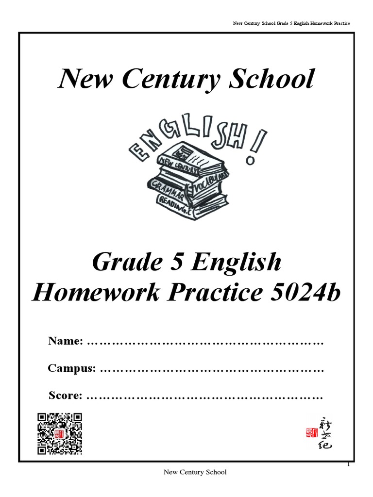 class 5 english homework