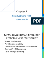 Ch07 Cost Justifying HRIS Investments