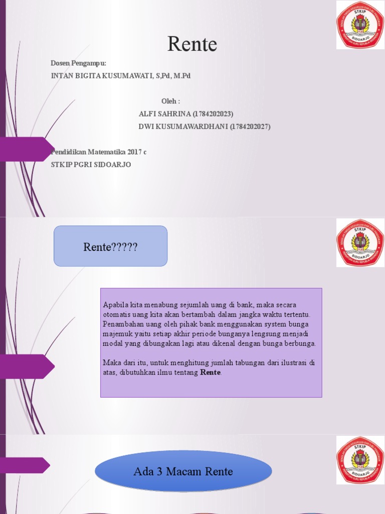 Matematika Kejuruan Rente | PDF | Metode & Bahan Ajar
