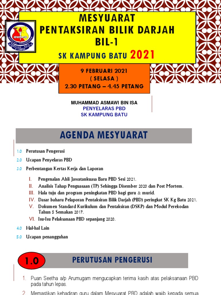 Mesyuarat PBS Kali Ke-1 2021  PDF