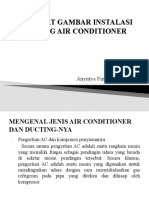 Membuat Gambar Instalasi Ducting Air Conditioner