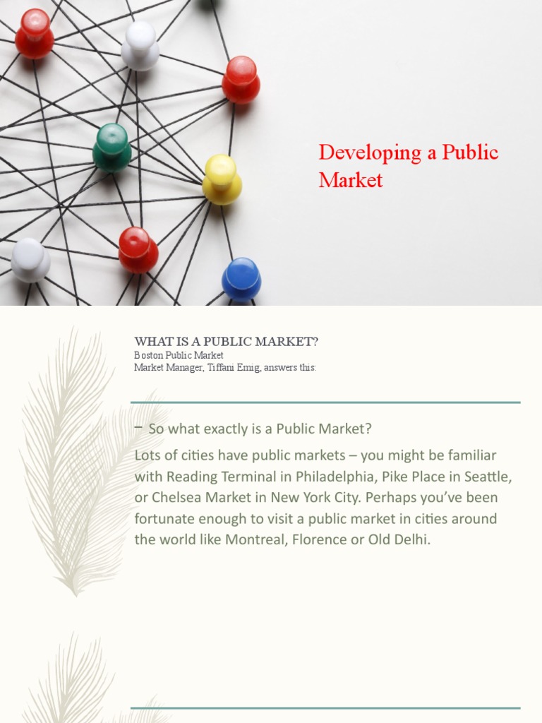 Public Market Presentation | PDF | Supermarket | Retailing