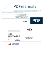 Your User Manual Sony Bdp-S370