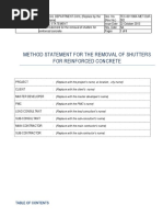 TEC-031100A-MET-DoR-002 (Method Statement For Deshuttering of RCC Elements)