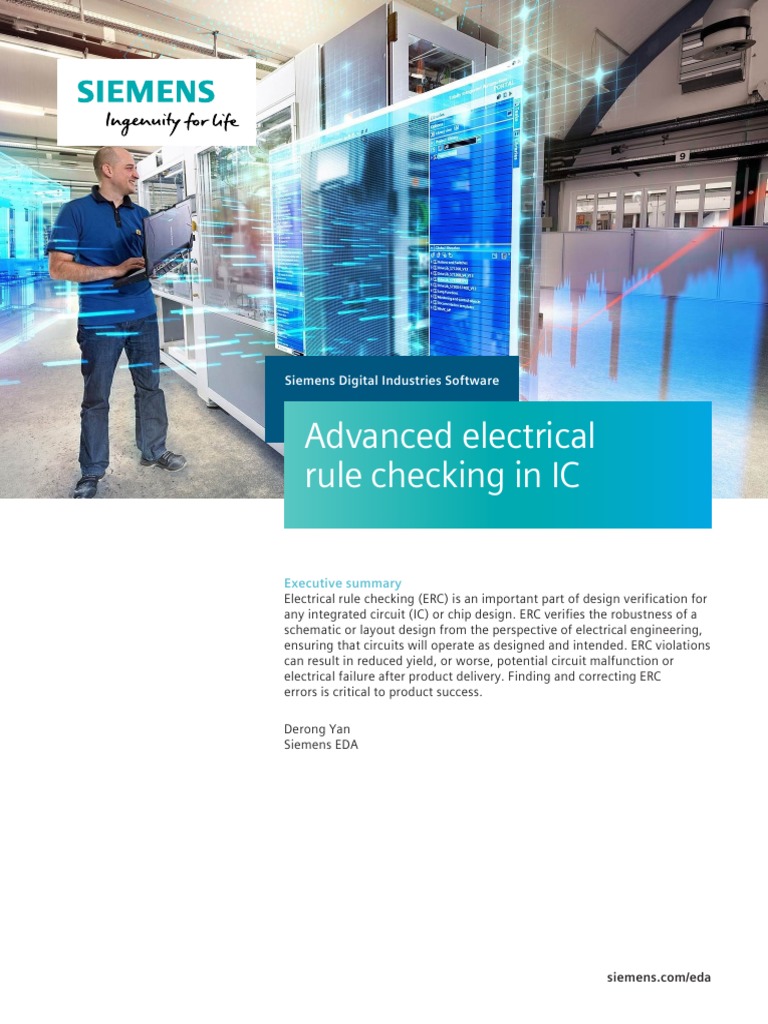 Advanced Electrical Rule Checking in IC: Siemens Digital Industries ...