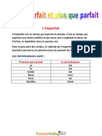 Cours - Français Imparfait Et Plus-que Parfait - 9ème (2011-2012) Elève Mahdi