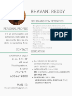 Mint Green Lines Photo Modern Resume