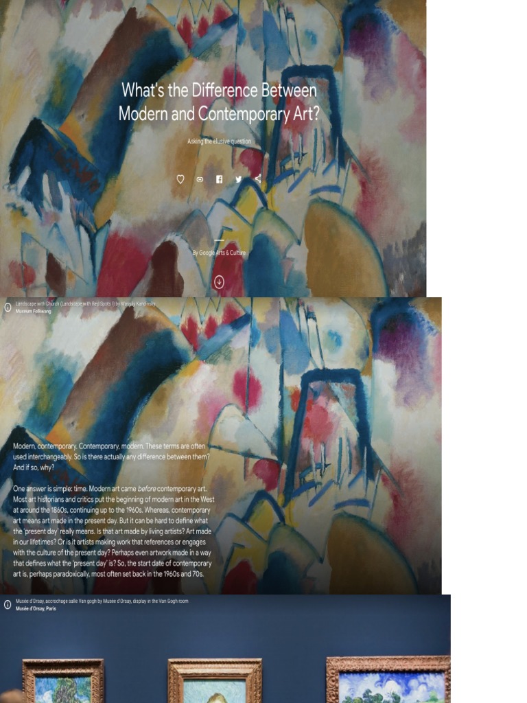 ContemporaryModern Art Difference PDF