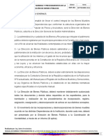 Normas Generales de La Dirección de Bienes Públicos