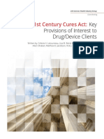 21st Century Cures Act:: Key Provisions of Interest To Drug/Device Clients