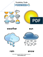 Weather Sun: Vocabulary Cards