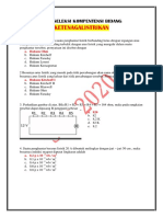 Soal Seleksi Kompentensi Bidang