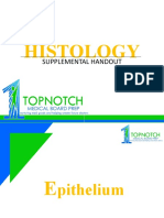 Histology Supplemental Handout - Updated March 2018 For Topnotch September 2018