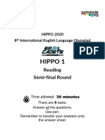 HIPPO 2020 Reading Semi-final Round