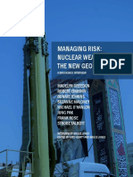 Managing Risk: Nuclear Weapons in The New Geopolitics