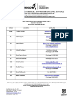 Directorio de Docentes JT Sede A, Segundo Semestre Agosto 3