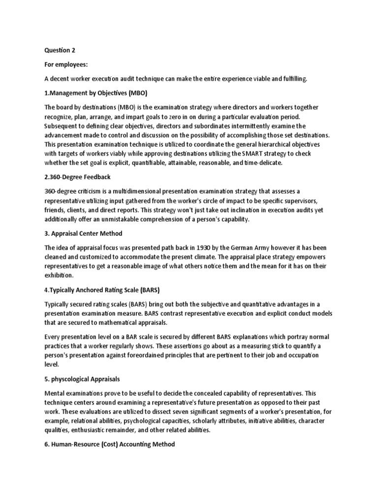 HRM 2 | PDF | Performance Appraisal | Evaluation