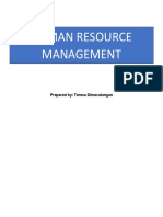 Human Resource Management: Prepared By: Teresa Dimaculangan
